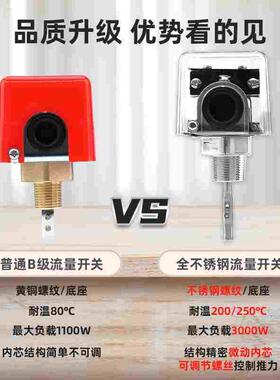 伊莱科全不锈钢靶式流量开关插入式流量计水流开关传感器感应开关