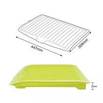 The Kitchen Plastic Dish Drainer TrayLarge Sink Drying Rack