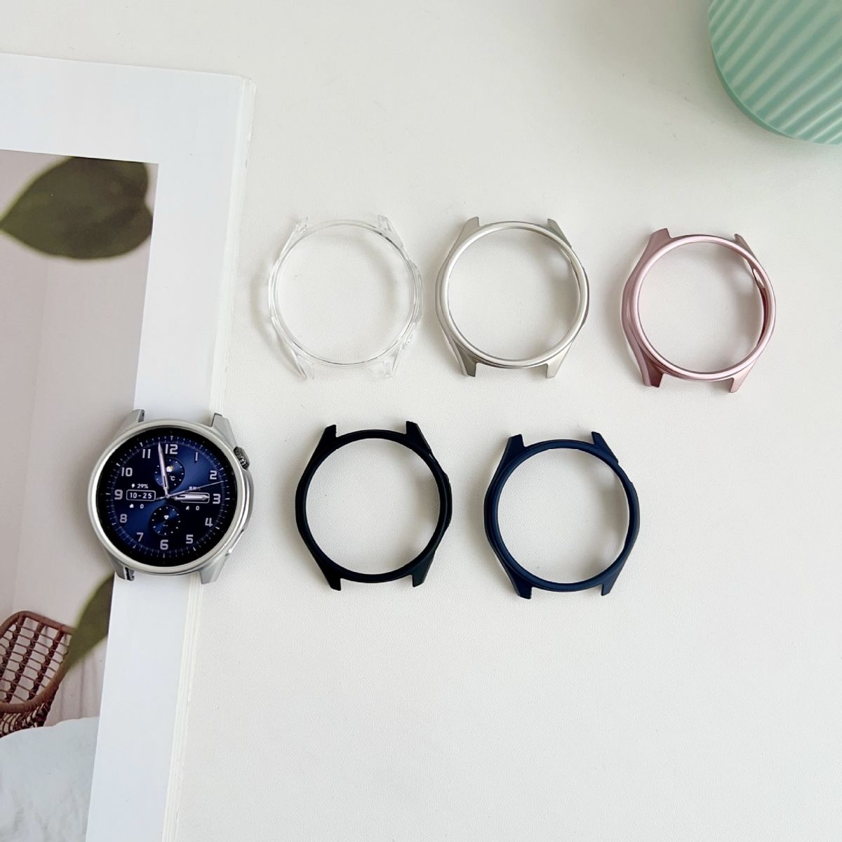 Suitable for Huawei GT7 protective case 46mm protective case half-packed frame gt6 watch case transparent Huawei smart shell film integrated tempered film sports watch half-packed soft shell film accessories