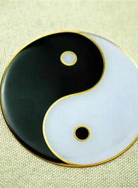 黑白太极手机贴五行八卦符