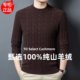 Men's pure cashmere 100% cashmere sweater Shanghai Chunzhu Shijia twist knit sweater high-end warm sweater thickened