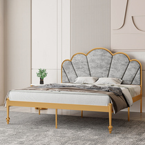 High-end Iron Art Bed Princess Wind Bedroom Twin Beds Modern Simple Iron Frame Bed Thickening Reinforcement Plus High Single Bed