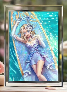 波本同款水晶玻璃相框定制照片