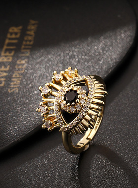 Simple Lovely Handwear Fashion Eyes Open Ring  开口指环女