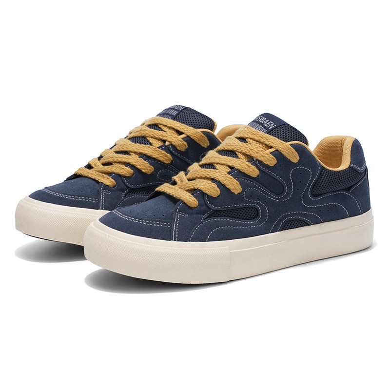 Whale Valley男鞋外贸高品质美式复古板鞋秋季新款百搭运动休闲鞋,淘宝优惠券,粉丝福利购,淘宝优惠卷