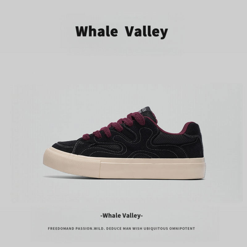 Whale Valley男鞋外贸高品质美式复古板鞋秋季新款百搭运动休闲鞋,淘宝优惠券,粉丝福利购,淘宝优惠卷