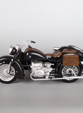 速发子战R71侉二厅三轮摩托车模型复古怀旧客偏橱窗装饰摆件