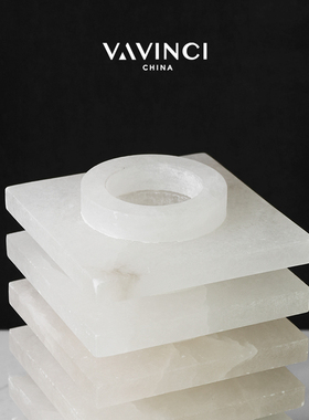 速发新品创花云石层叠花器大理石干花样花意瓶插板间客厅摆件