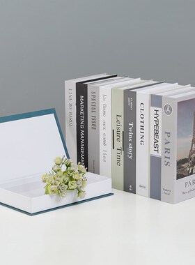 速发可摆开简约假书摆件书装饰品藏手具道机书盒子创意打设