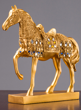 速发马摆件式家居家装饰品客红酒柜柜厅厅酒架创意电视客玄关书房