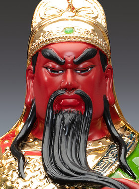 速发鎏金纯铜关公神武铜像供奉家用二公站像像财神关关爷关圣君摆
