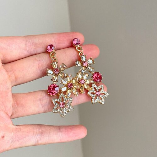 Vintage古着 Flowing light butterfly dance耳钉 耳夹 耳饰 - 图2