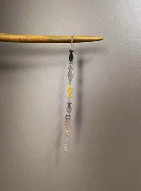 Titanium steel small fish手链设计ins小众手链手链细款中性风