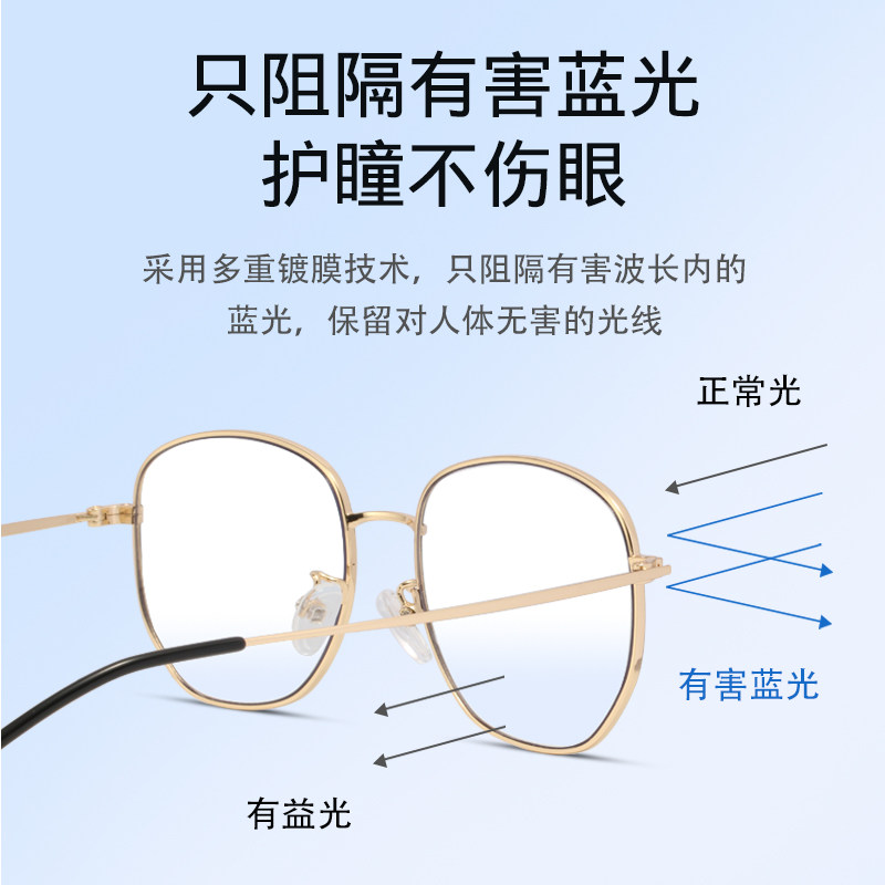 眼镜防辐射抗蓝光无度数女时尚 新人首单立减十元 2021年11月 淘宝海外