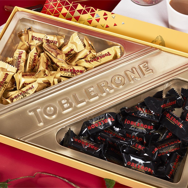 億滋Toblerone三角248g禮盒黑巧克力牛奶巧克力零食送女友禮物_toblerone三角指向專賣店_零食/堅果/特產