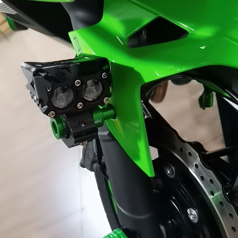 新品川崎忍者650NINJA400Z900RSZ650Z400改装件射灯支架底座配件 - 图0