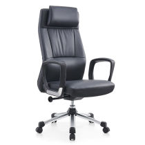 Carpenter spread into office chair Staff chair Chair Computer Chair Backrest Swivel Chair Black Leather DJ-DNY-A058