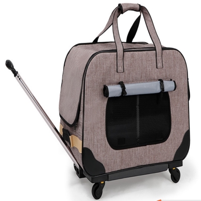 New medium large canine bucket l box dog cart Farah kirkylo bowel dual-use four-wheel folding dog push kitty Pets