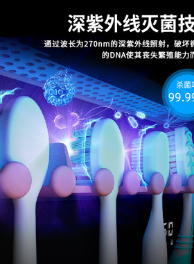 牙刷紫外线杀菌消毒器烘干壁挂式