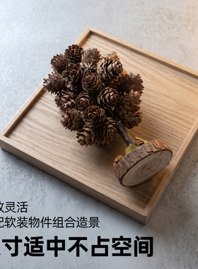 手工杉果树乔迁装饰摆放氛围树