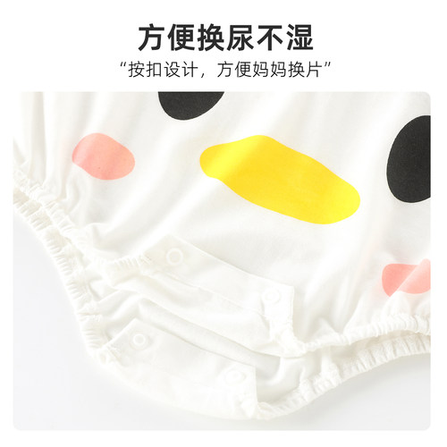 包屁衣婴儿夏季薄款纯棉新生宝宝短袖连体衣夏天衣服三角哈衣夏装 - 图2