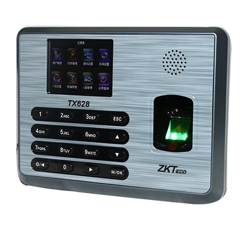 ZKTECO punch card machine TX628 fingerprint punch card attendance machine intelligent commuting and attendance employee clock card machine network