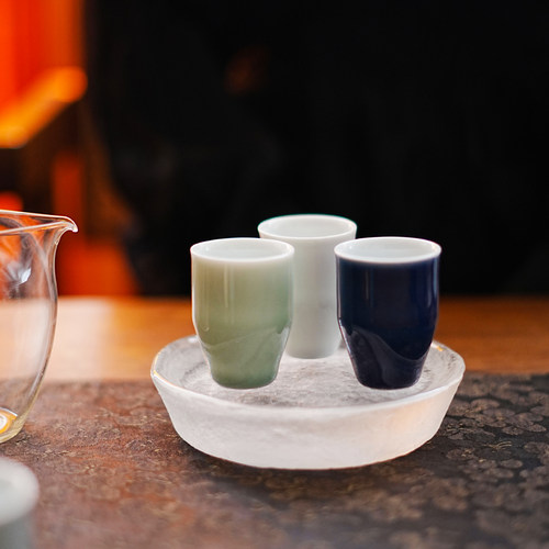 原矿高温单色釉竹节杯闻香杯品茗杯茶杯主人杯容量35ml - 图1