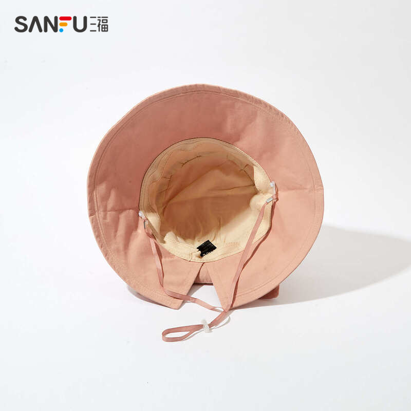 三福2022新款夏季淑女简约防晒帽子 sanfu服饰帽子