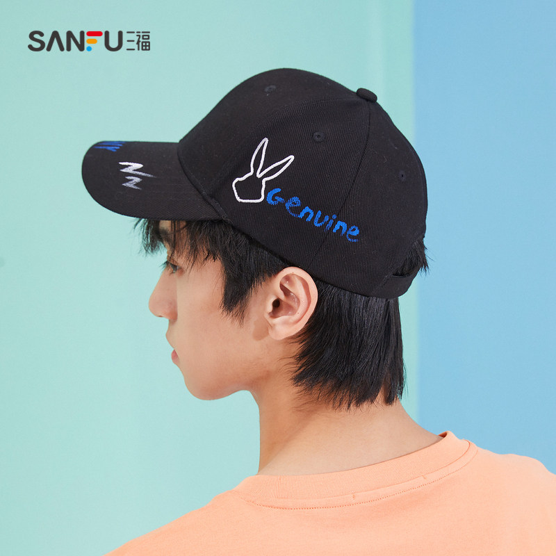 三福淑基础斜边配件潮流451370礼帽 sanfu服饰帽子