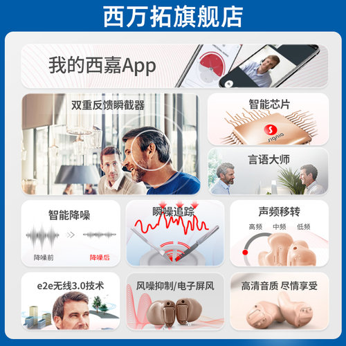 Signia西嘉助听器嘉语私人定制老人耳聋耳背高端旗舰店源自西门子 - 图1