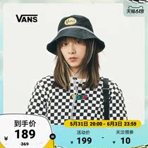 (618) Vans Van Sans Official Outlet Black Collision Colour Printed Woman Fisherman Cap