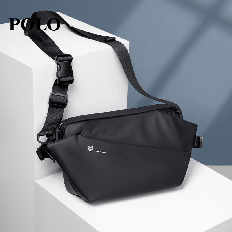 POLO胸包男士斜挎包大容量单肩包轻便iPad包运动腰包通勤男潮牌,淘宝优惠券,粉丝福利购,淘宝优惠卷