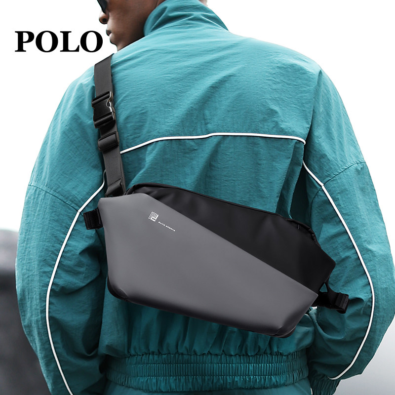 POLO胸包男士斜挎包大容量单肩包轻便iPad包运动腰包通勤男潮牌,淘宝优惠券,粉丝福利购,淘宝优惠卷