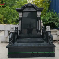 High-end Tombstone Custom Marble Rural Earth Burial Outdoor Home Cemetery Mausoleum Combination Double Chinese Economy Type