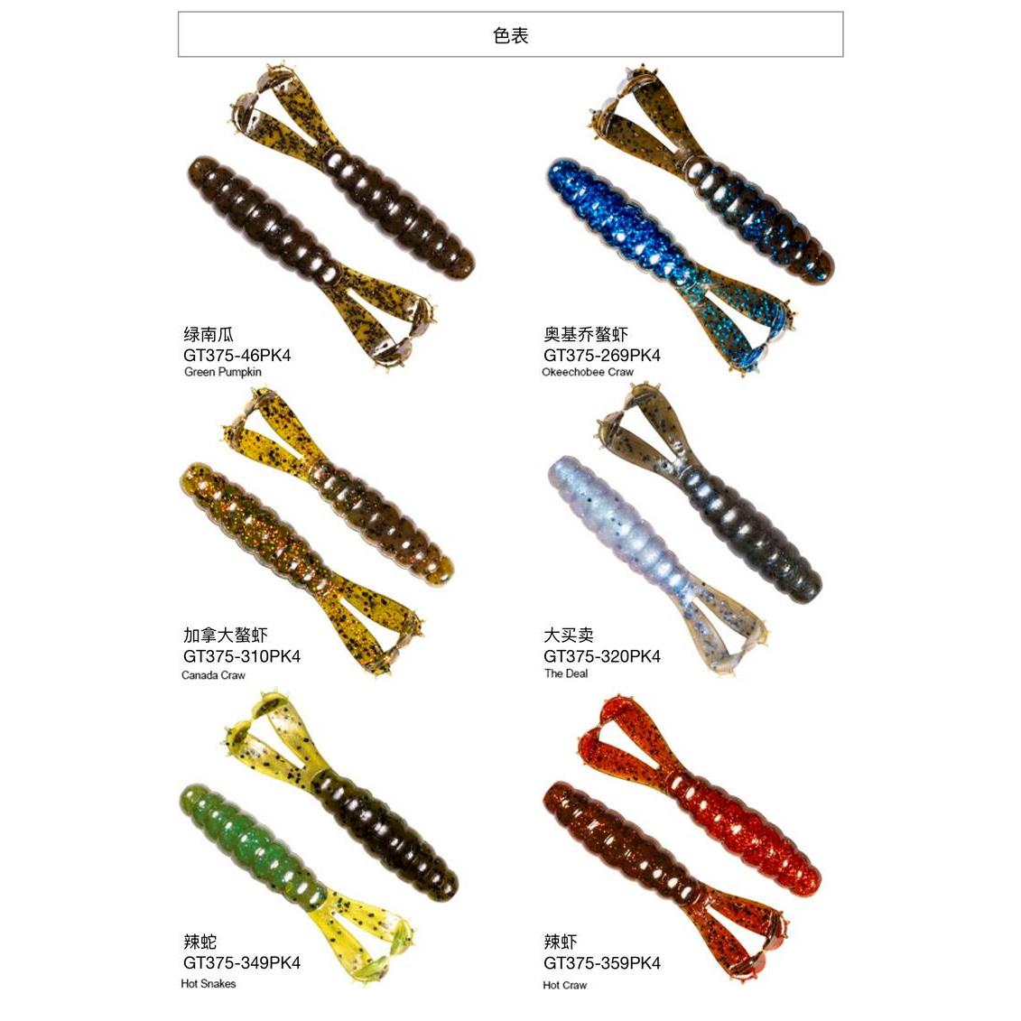 美国ZMAN内德NED钓组3寸山羊双T尾路亚软饵专用拟饵多色BABY GOAT - 图3