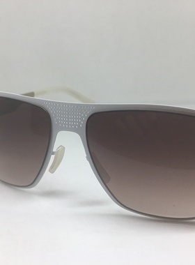 无螺丝 白色银色飞行员款太阳镜墨镜男女通用