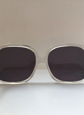 八十年代手工透明板材女太阳镜 墨镜简约