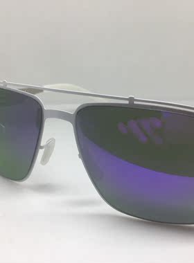 德系无螺丝 model Weeso 白色大框飞行员太阳镜墨镜