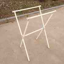 2022F groom X type landing clothes hanger small drying folding clothes hanger indoor home clotheshorse bedroom balcony