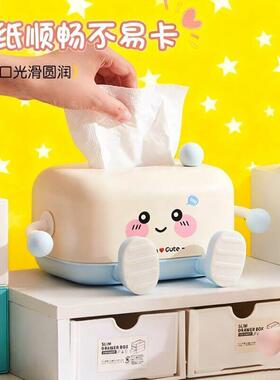 创意餐巾纸大容量盒纸巾盒客厅高档立体纸抽盒可爱抽纸盒家用摆件