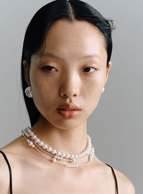 ZHAO ACAP原创设计自由珍珠午夜流光项链长项链毛衣链