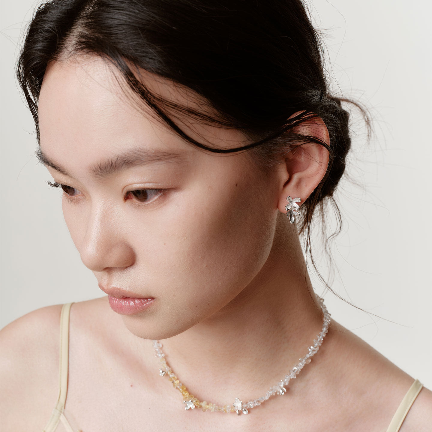 ZHAO ACAP原创设计双桂花925银耳环高级感耳钉百搭气质耳饰,淘宝优惠券,粉丝福利购,淘宝优惠卷