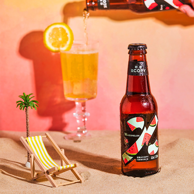 Xcopy初格少女士低甜度气泡预调微醺精酿晚安