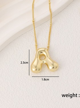 铜镀18k真金光面气球泡泡胖乎乎