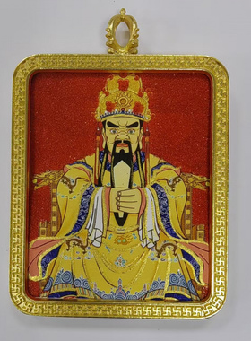 手绘矿砂唐卡拉萨饰品嘎乌盒吊坠