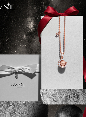 AWNL北欧M陨石吊坠项链女款小众