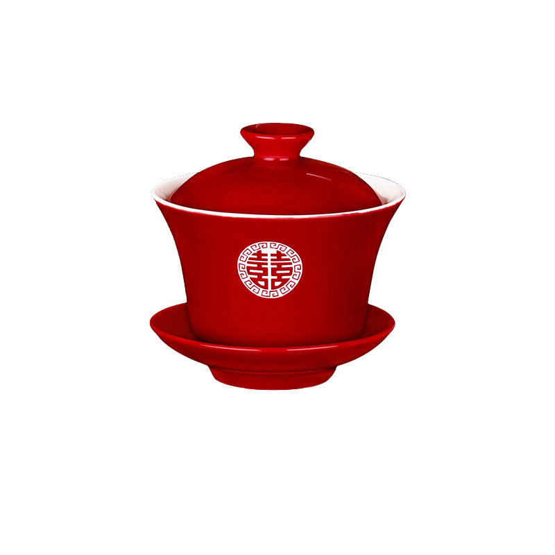 敬茶杯结婚改口红色一对茶具喜碗筷杯子婚礼敬酒陪嫁套装用品大全,淘宝优惠券,粉丝福利购,淘宝优惠卷