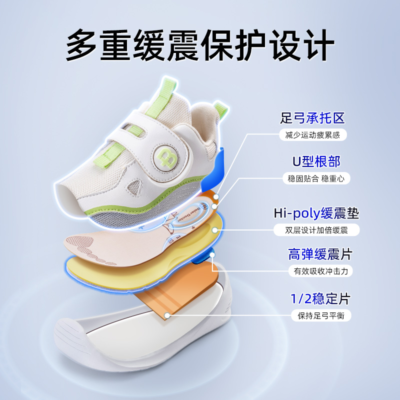 拜尔医生男女宝宝春秋软底学步鞋 拜尔医生学步/幼童鞋