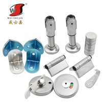 Bathroom Hardware Public Restroom Toilet Accessories Door Lock Spring Hinge Makeup Room 201 Stainless Steel Accessories