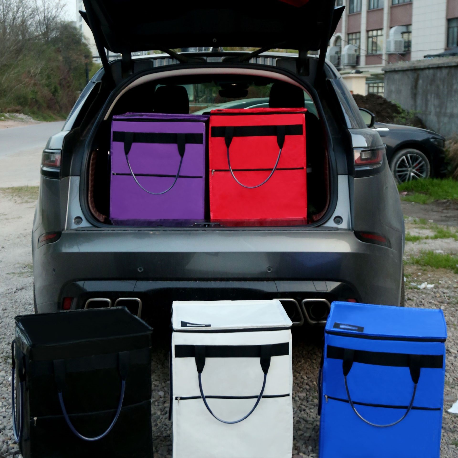 手拉购物袋带轮大容量浩肯包手提多功能可折叠万向轮洗衣篮露营袋 - 图0